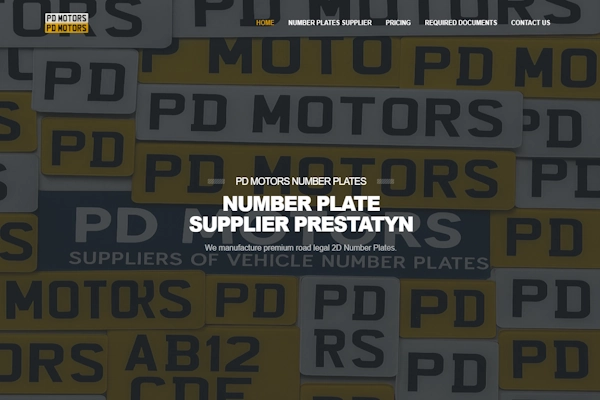 PD Motors Number Plate Supplier